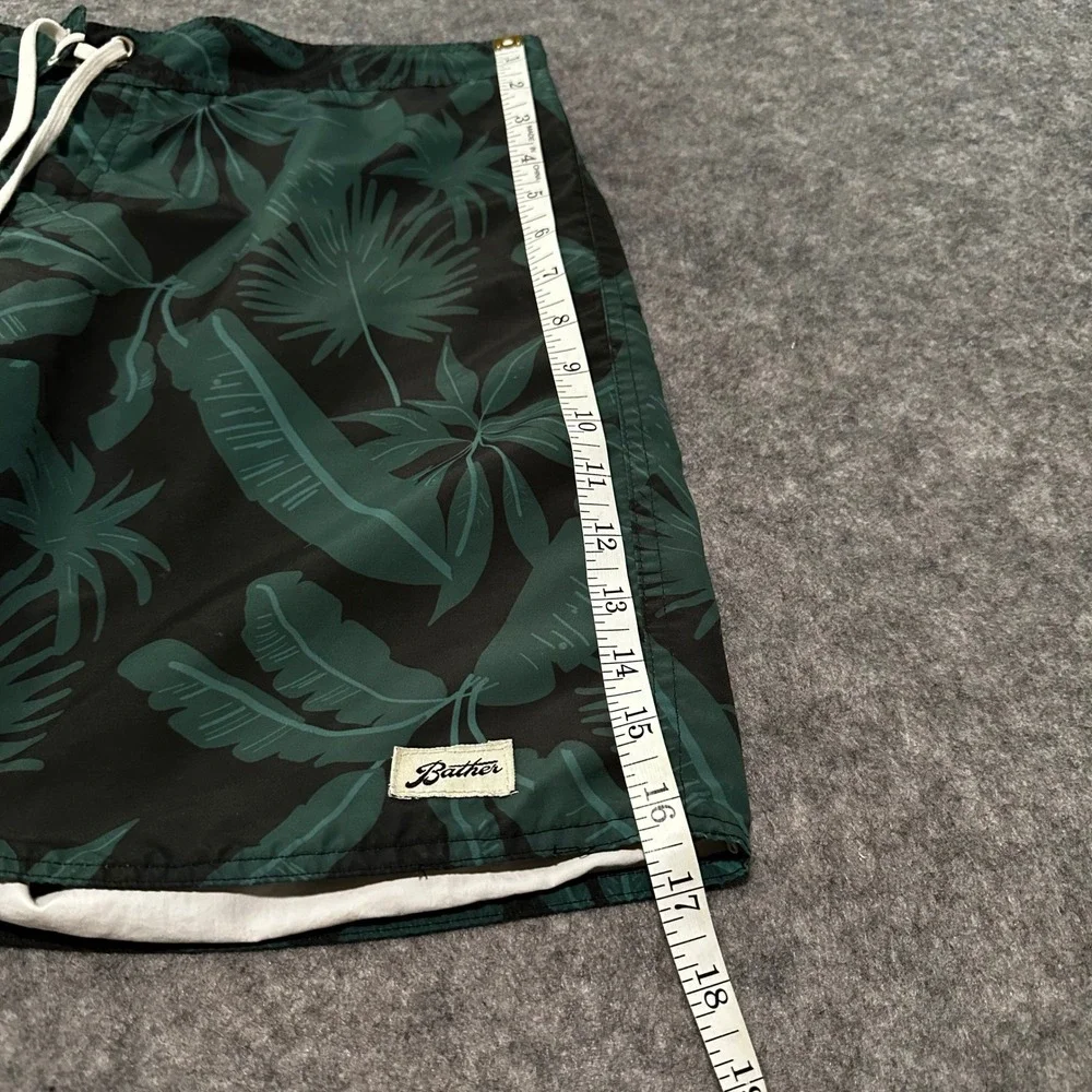 Bather Swim Trunks Mens‎ 32 Tropical Palm Leaf Board Shorts Pocket Huckberry